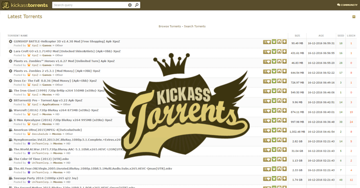 New Kickass Proxy/Mirror sites | Kickass Alternative sites