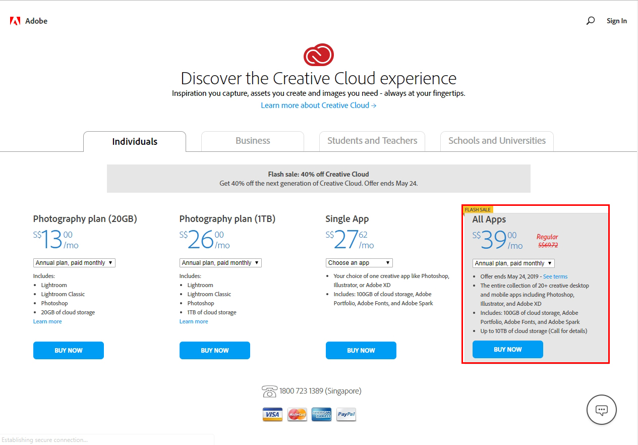 download creative cloud free trial