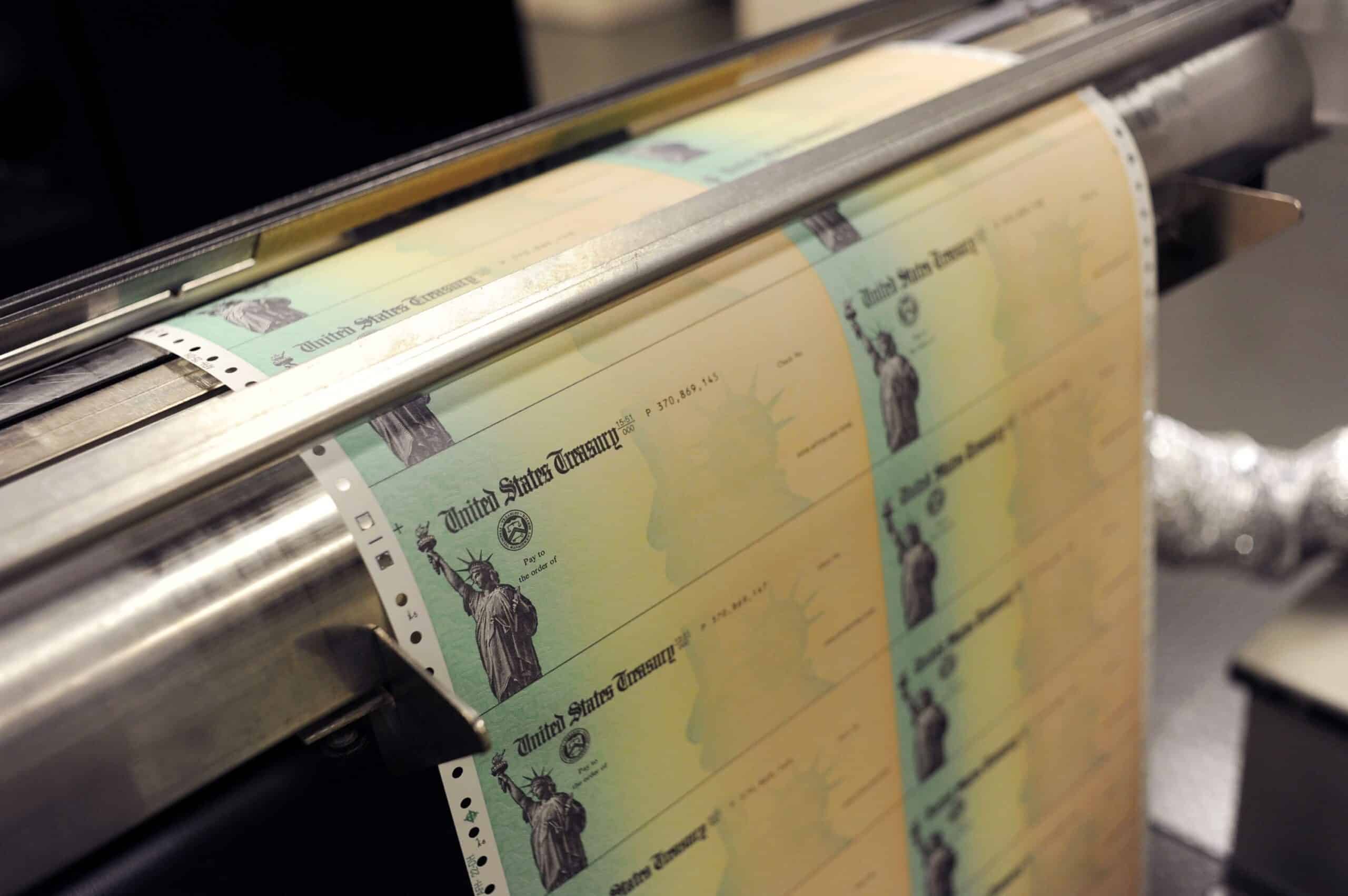 Social Security checks printing